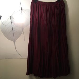 Burgundy Skirt